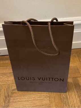 Louis Vuitton Brown Gift Shopping Bag